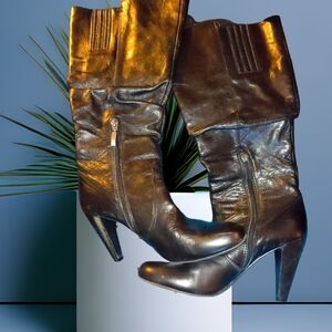 Guess knee high leather boots size 9.5M